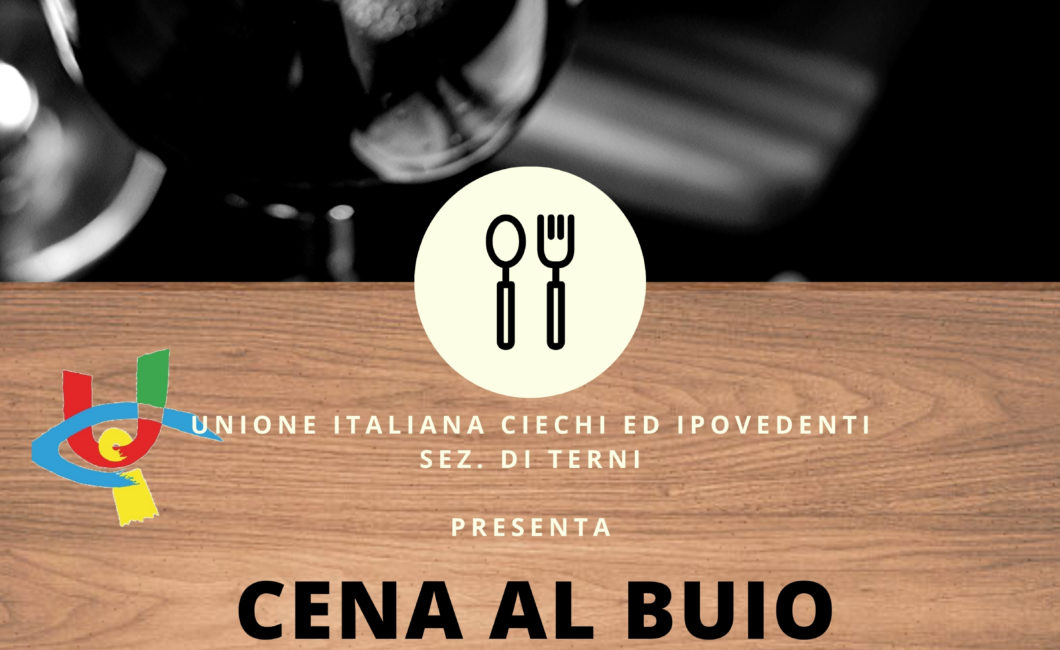 cena al buio - giovedi 20 febbraio