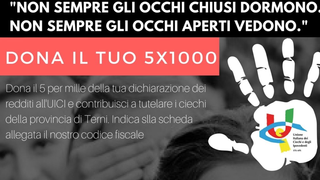 "NON SEMPRE GLI OCCHI CHIUSO DIRMONO. NON SEMPRE GLI OCCHI APERTI VEDONO"